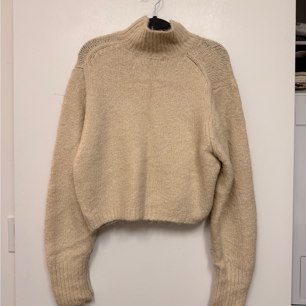 Zara Cream Cowl Neck Sweater